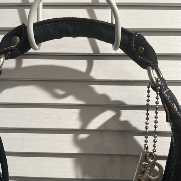 Rampage Dark Blue Handbag with zip closure and Rampage hardware on strap. - Picture 3 of 8